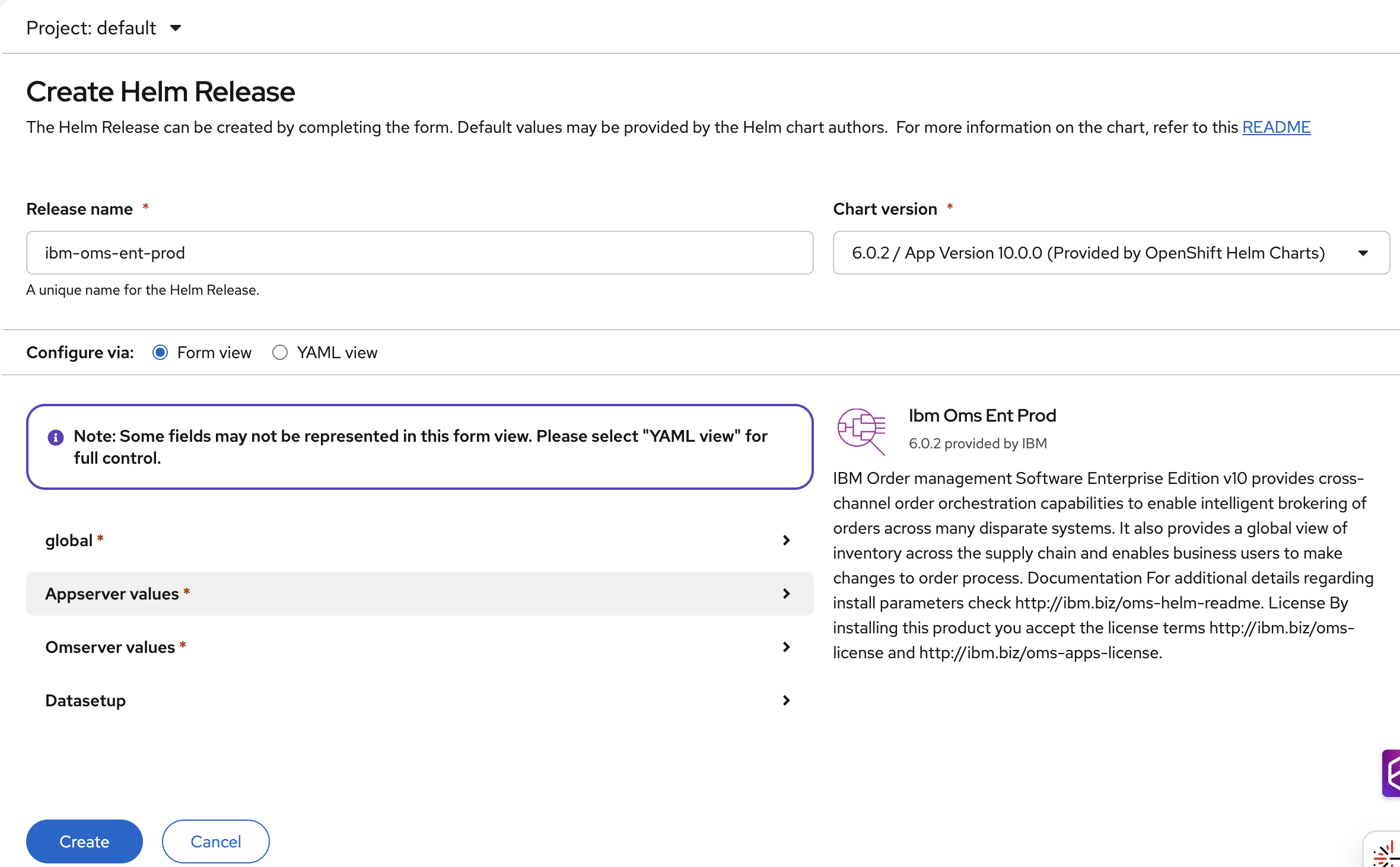 Figure 5: Sterling Operator configuration